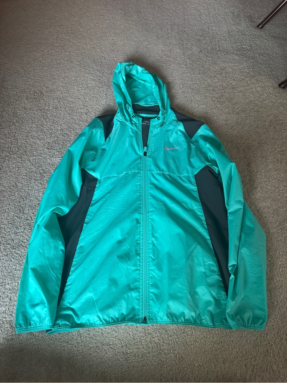 Nike Mens Golf Windbreaker Hyper Jade / Silver Jacket Small